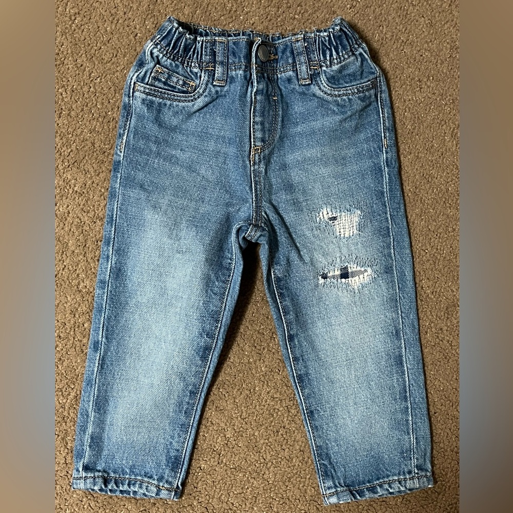 NWOT Baby Boy Old Navy Loose Rip & Repair Jeans